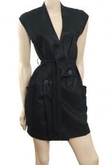 Black Panel Vest Dress