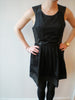 Black Panel Vest Dress